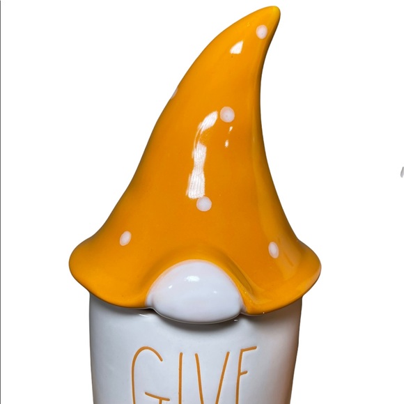 2 Rae Dunn Candle Thanksgiving Gnome Centerpiece Cannister Scented Topper Lids - Picture 4 of 15